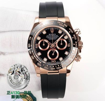 Clean Factory ROLEX Daytona 904L Steel 4130 Movement Wrist Watch